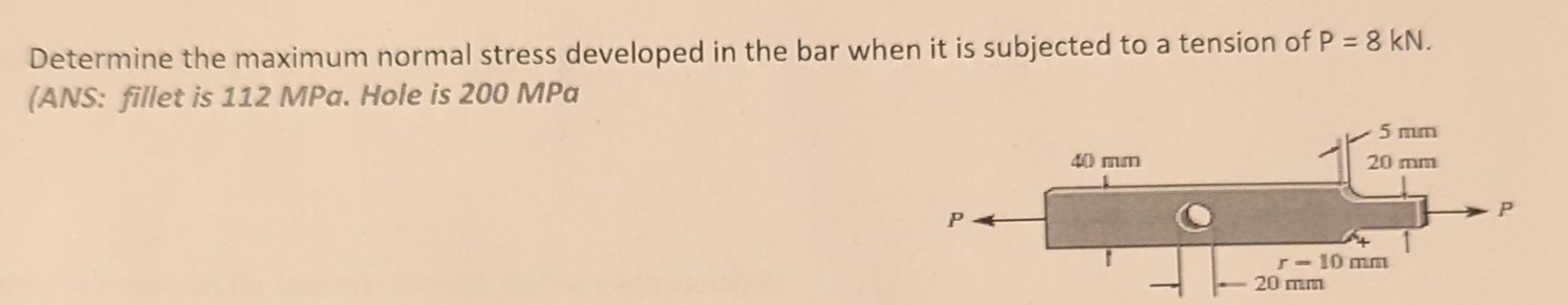 Determine the maximum normal stress developed in