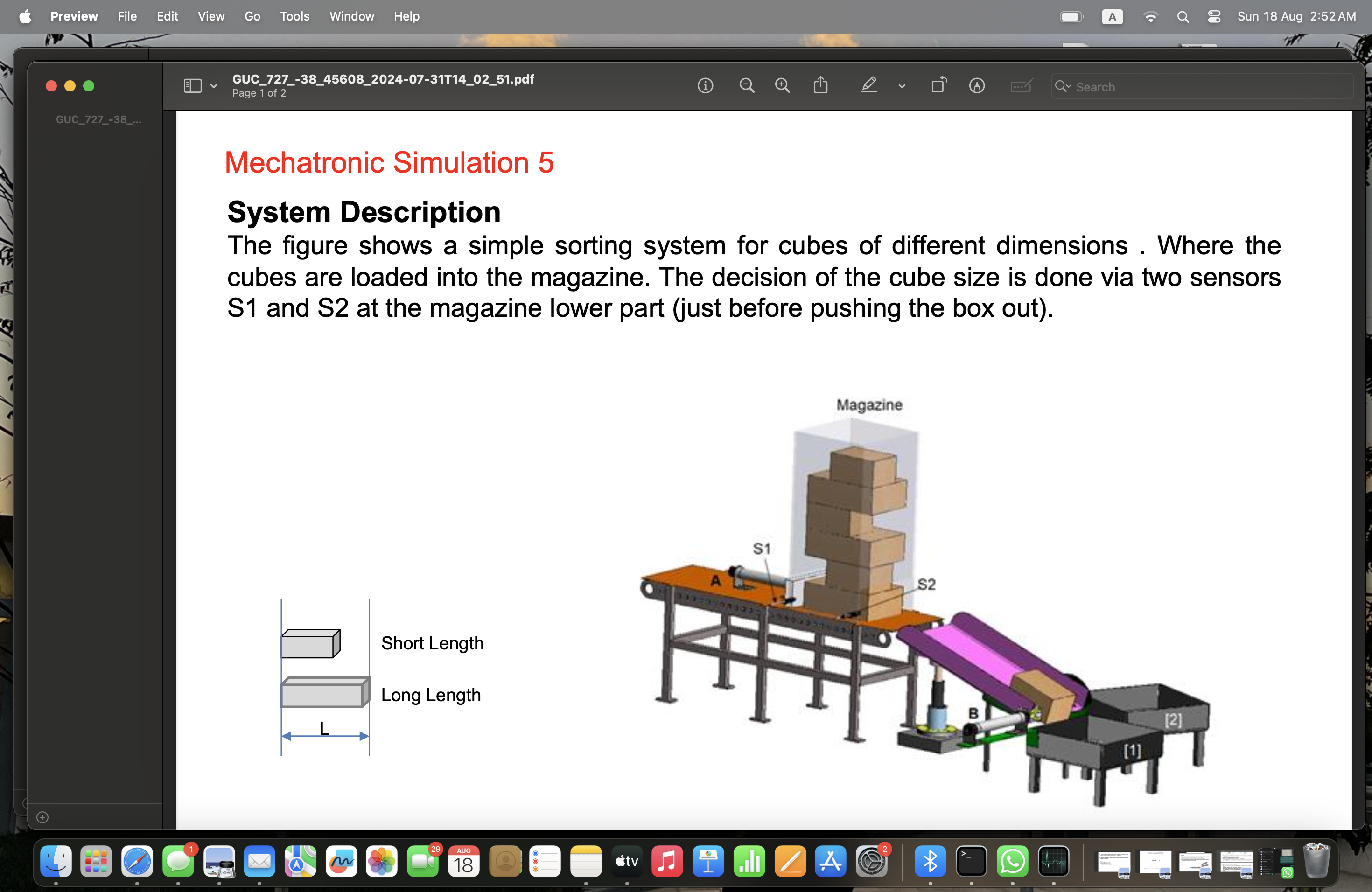 System Description The figure shows a simple