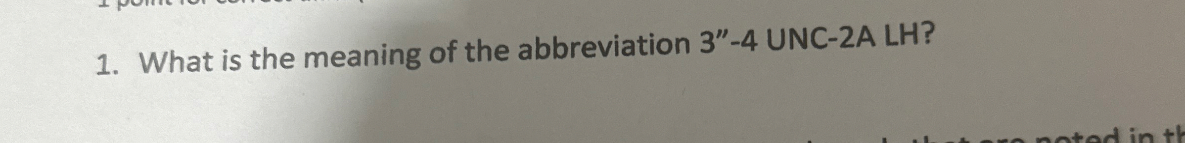 What is the meaning of the abbreviation 3 ' ' - 4