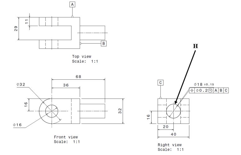Calculate the LMC of feature H .