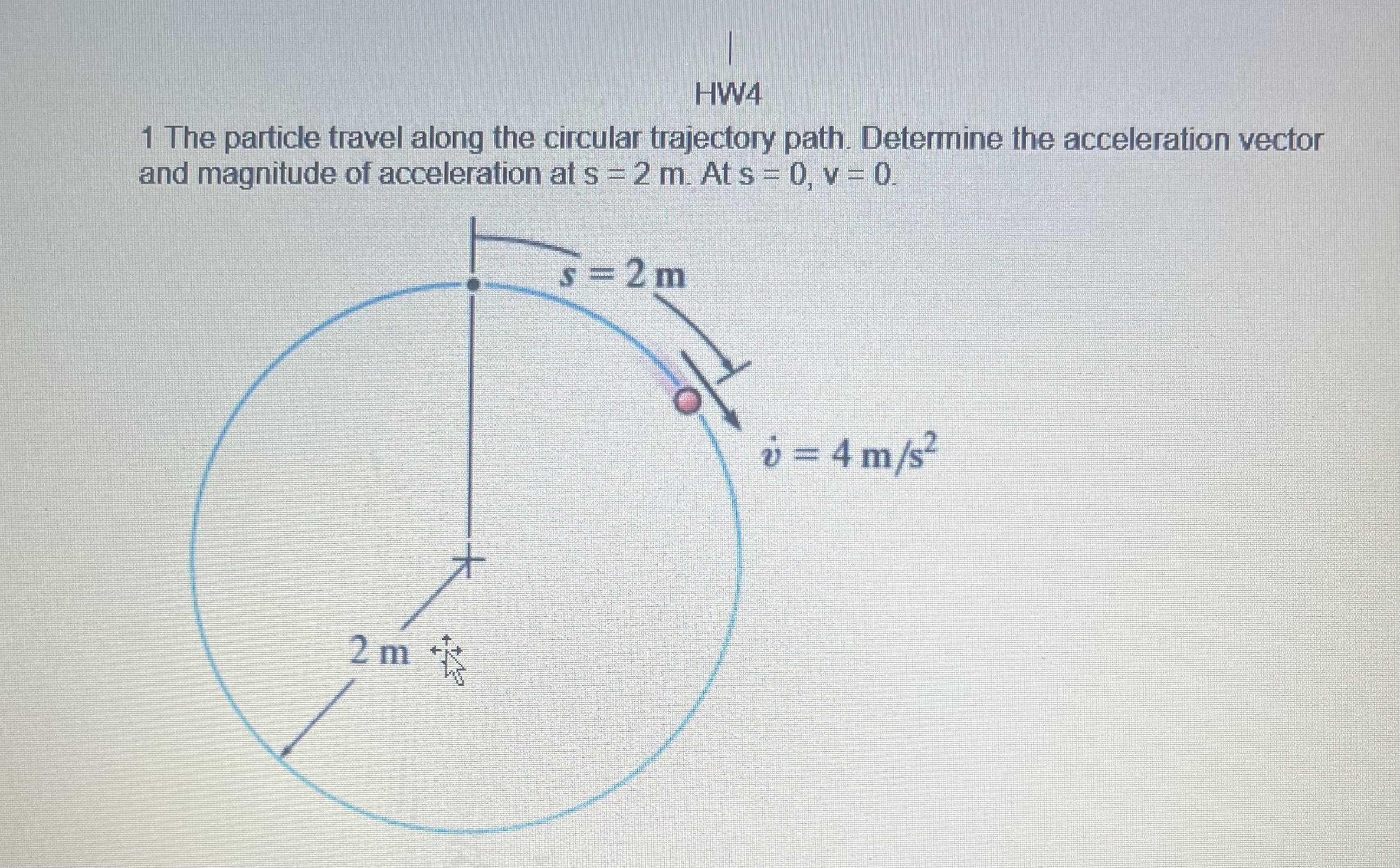 HW 4 1 The particle travel along the circular