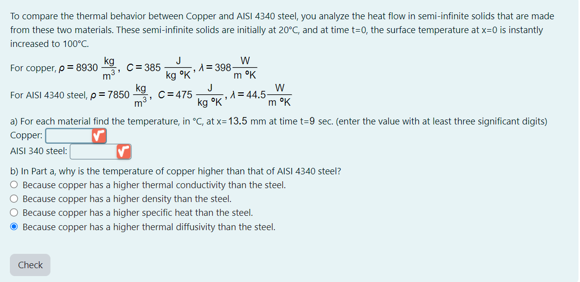 Solve this.To compare the thermal behavior