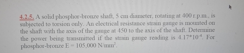 4 . 2 . 5 . A solid phosphor - bronze shaft, 5 cm