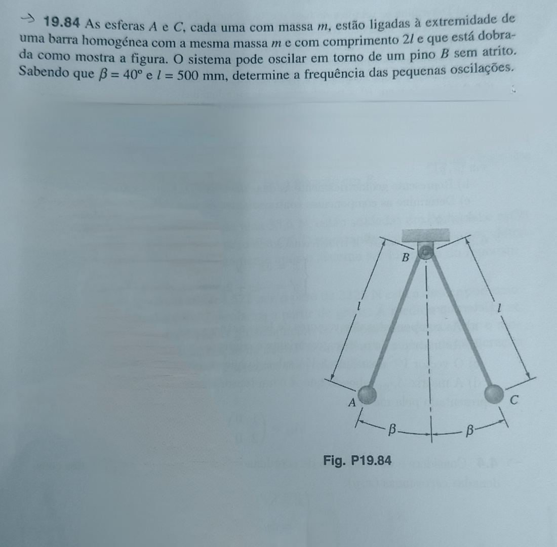 1 9 . 8 4 As esferas A e C , cada uma com massa m