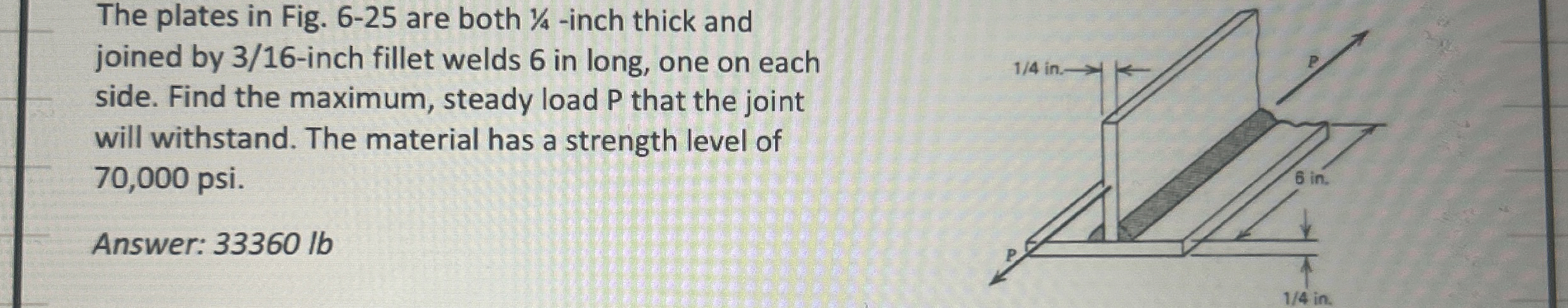 The plates in Fig. 6 - 2 5 are both 1 4 - inch