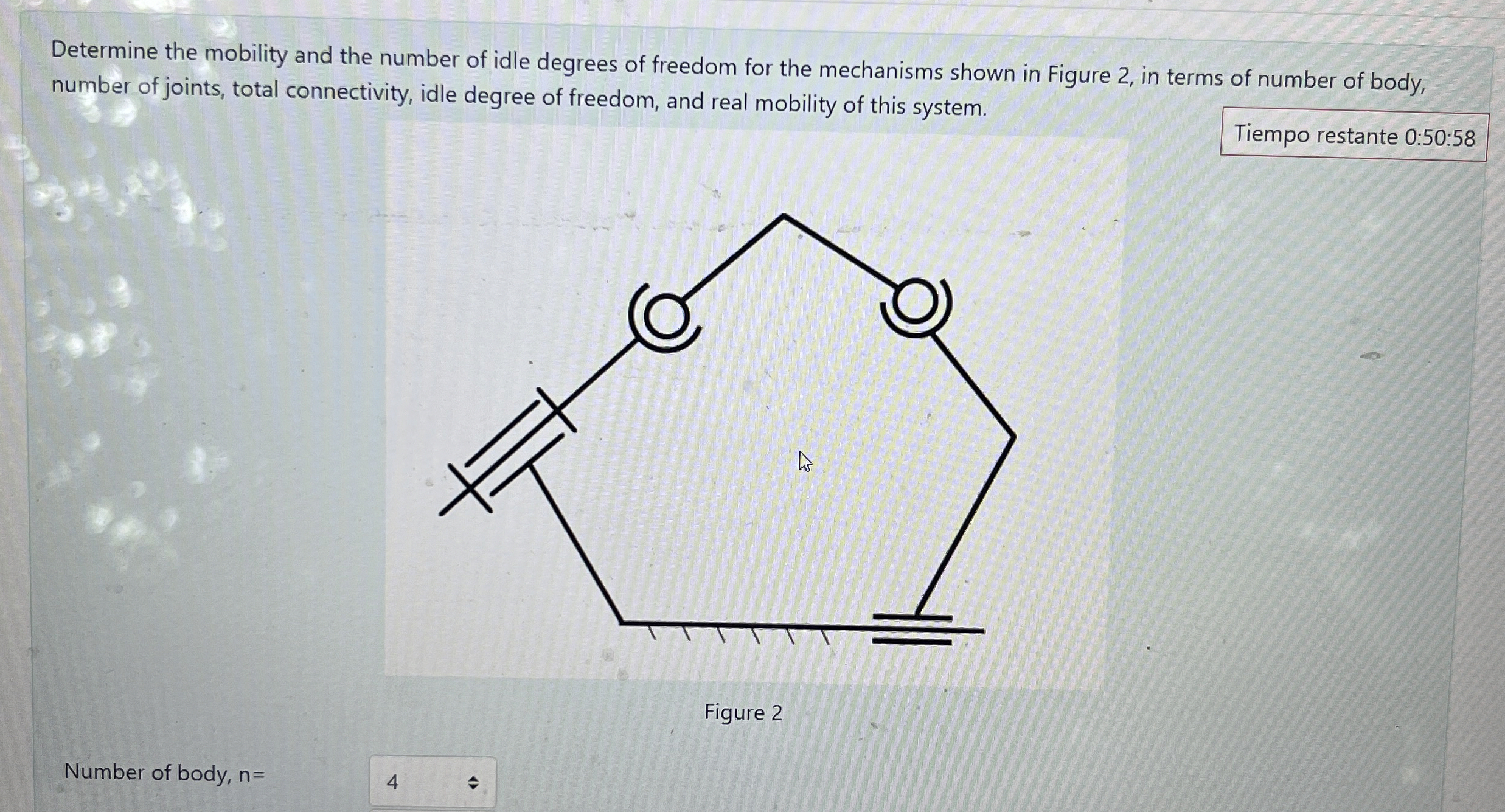 Determine the mobility and the number of idle