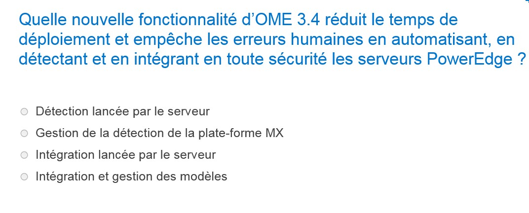 Quelle nouvelle fonctionnalit d'OME 3 . 4 r duit