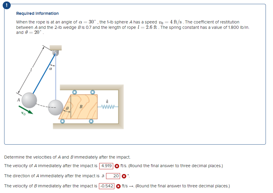 Required Information When the rope is at an angle