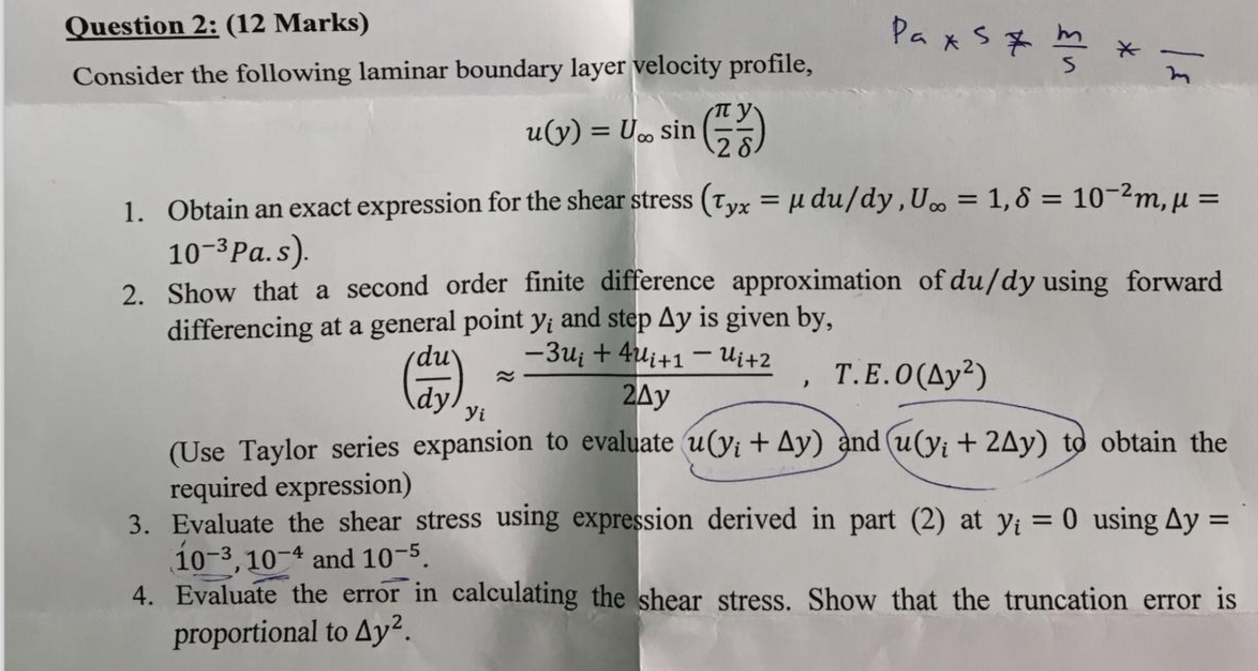 Question 2 : ( 1 2 Marks ) Consider the following