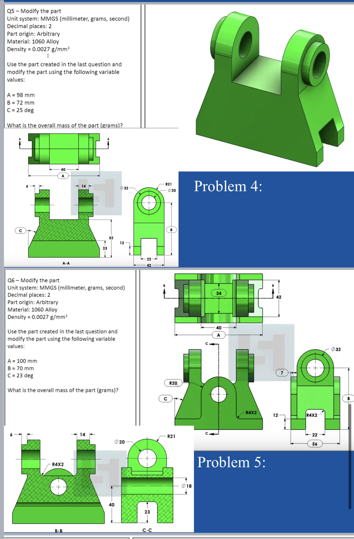 How to make this in soldiworks Q 5 - Modify the