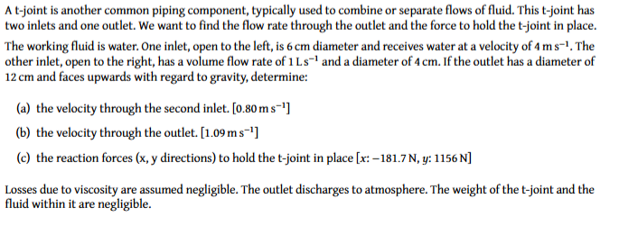 A t - joint is another common piping component,