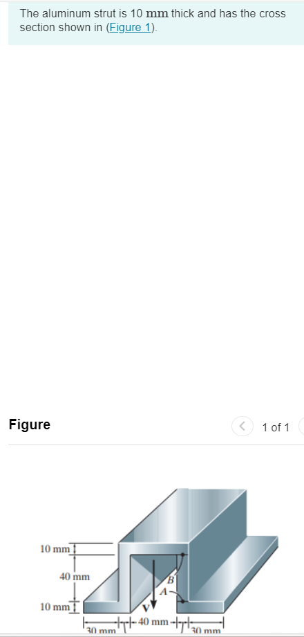 The aluminum strut is 1 0 mm thick and has the