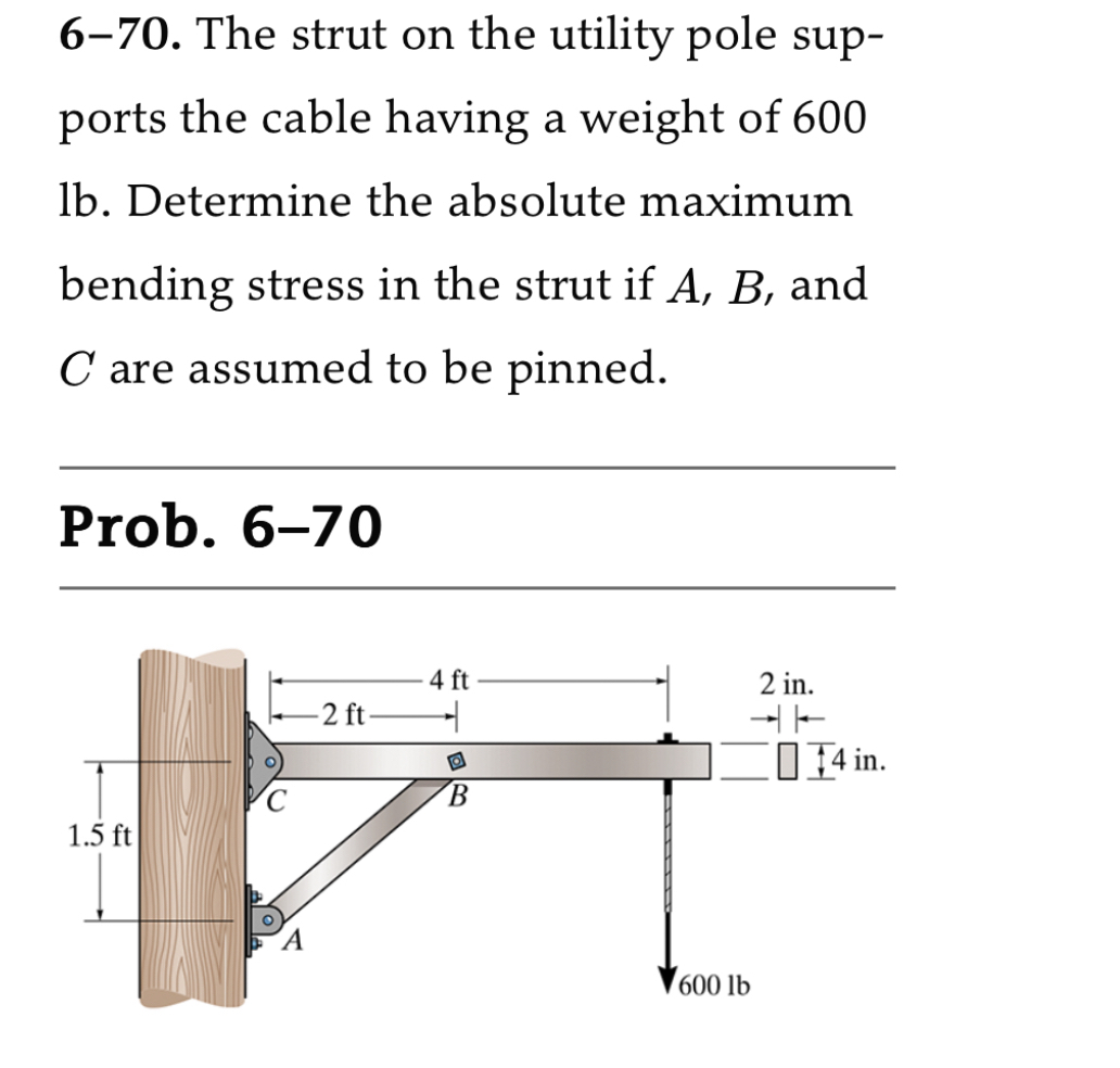 6 - 7 0 ( also find the maximum shear stress in