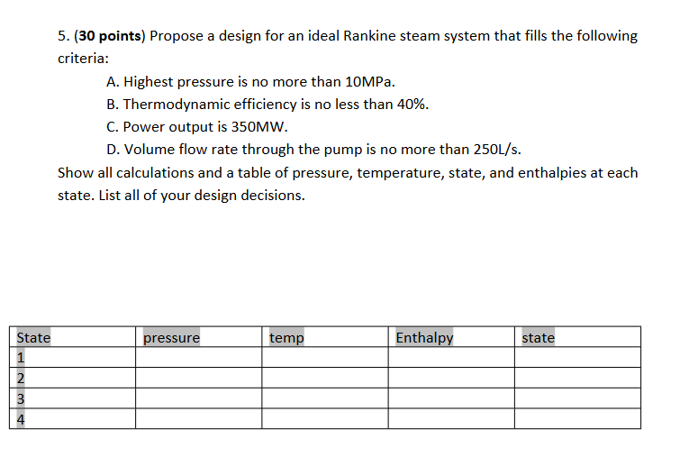 5 . ( 3 0 points ) Propose a design for an ideal