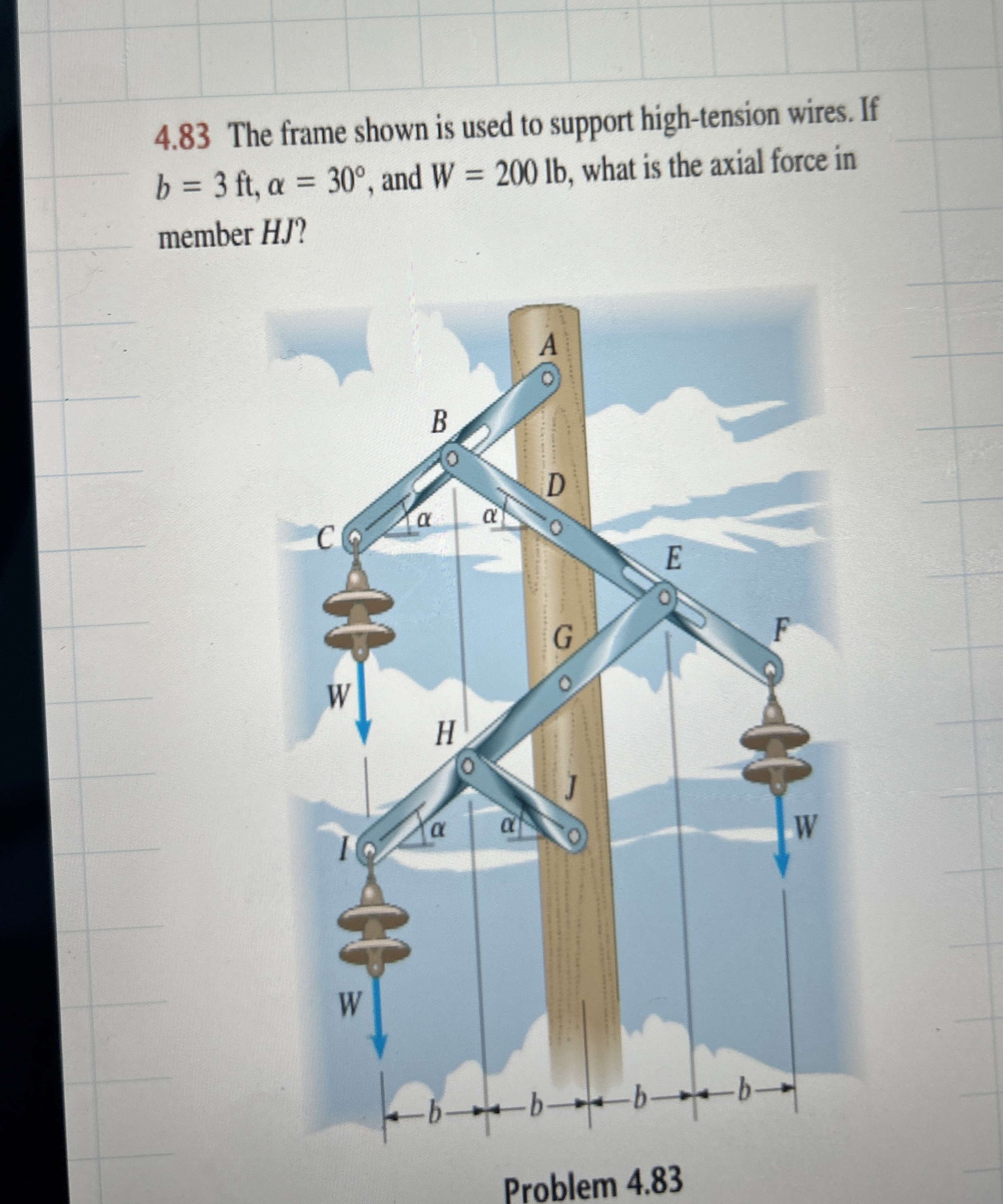 The frame shown is used to support high - tension