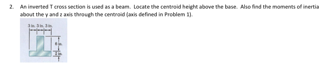 An inverted T cross section is used as a beam.