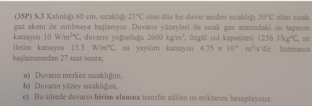 ( 3 5 P ) S . 3 Kal nl g 6 0 cm , s cakl 2 1 C