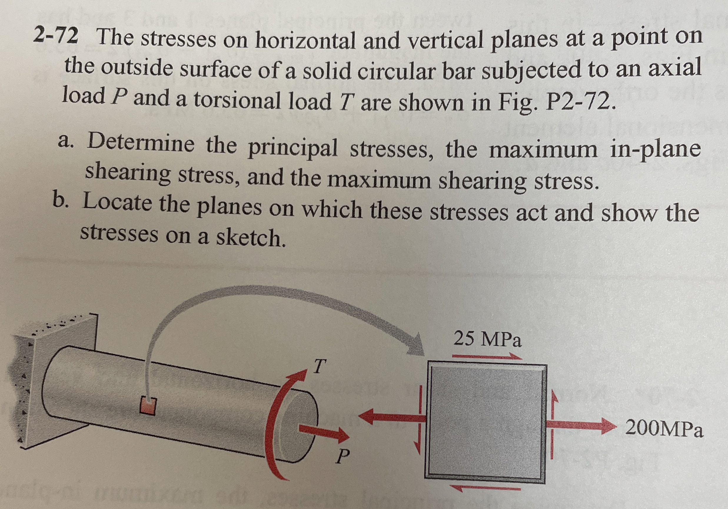 2 - 7 2 The stresses on horizontal and vertical