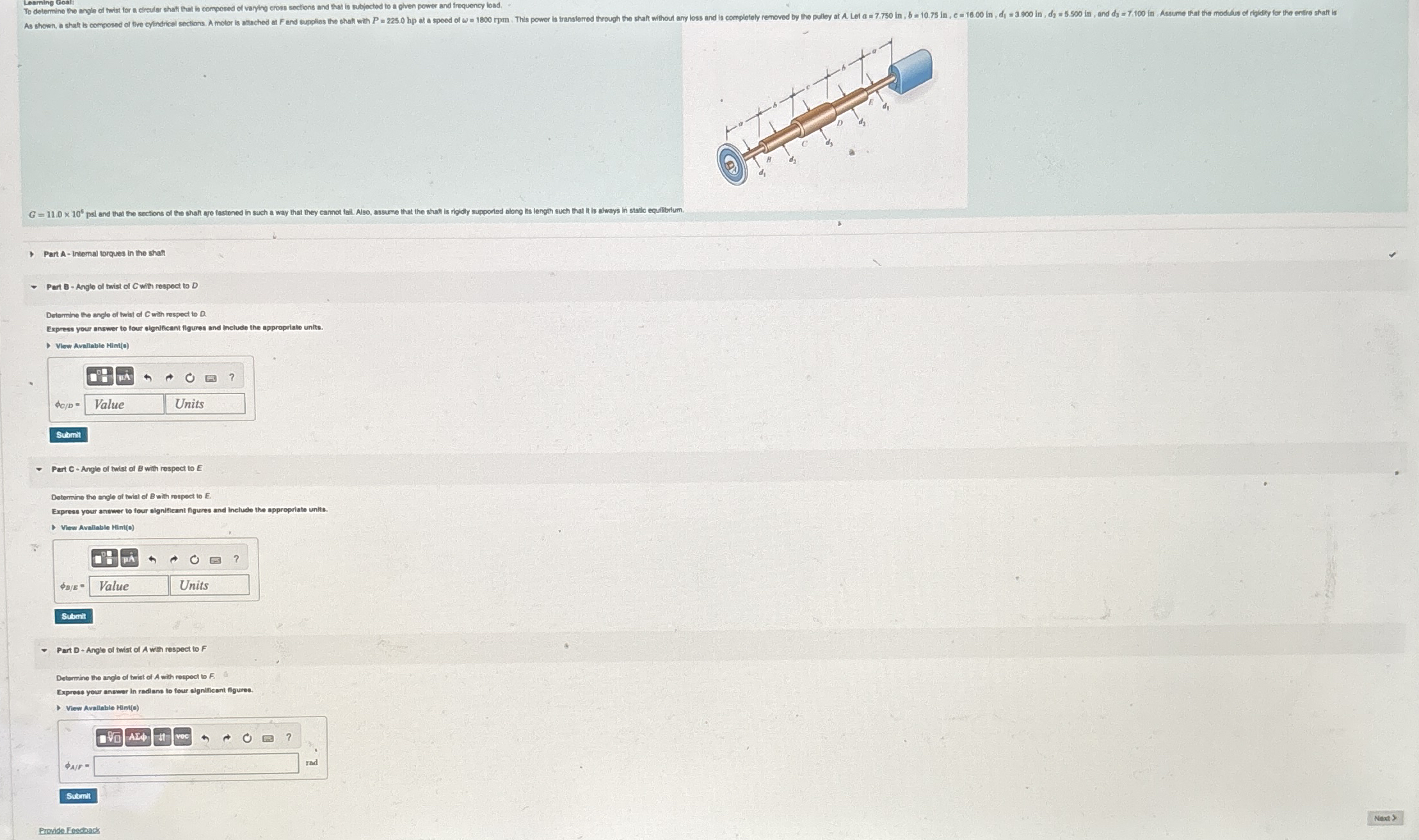 To determine tho anple of twisa for a circuler