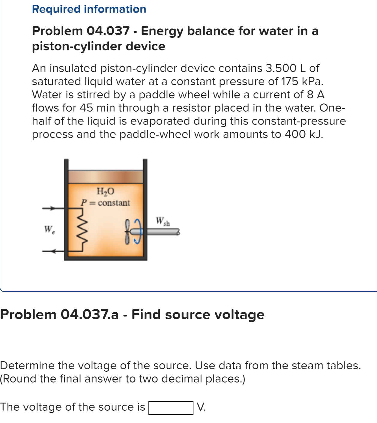 Required information Problem 0 4 . 0 3 7 - Energy