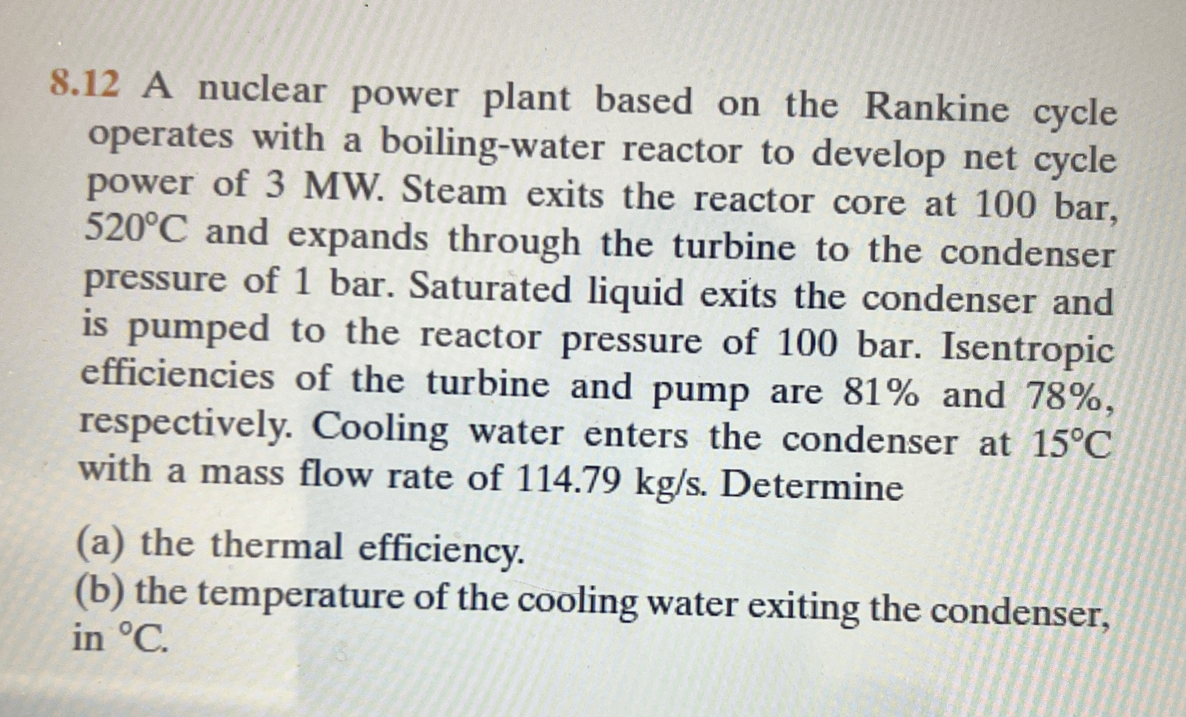 8 . 1 2 A nuclear power plant based on the