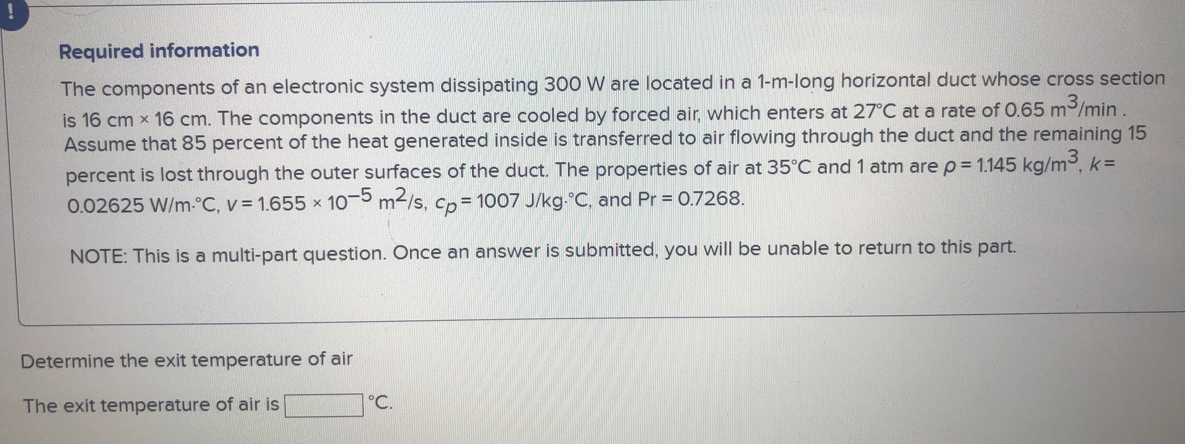 Required information The components of an