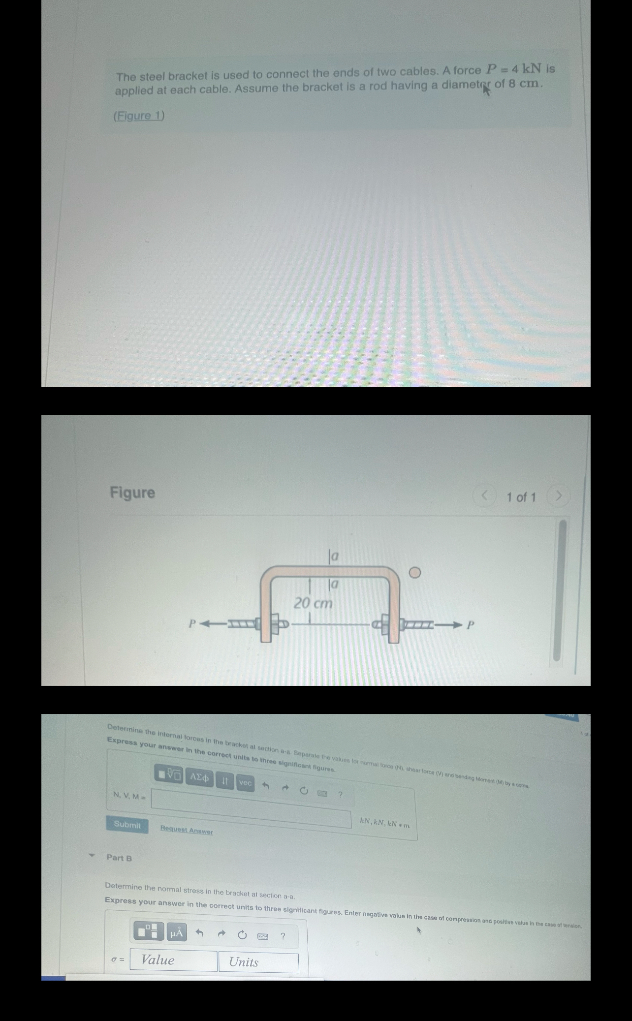 The steel bracket is used to connect the ends of