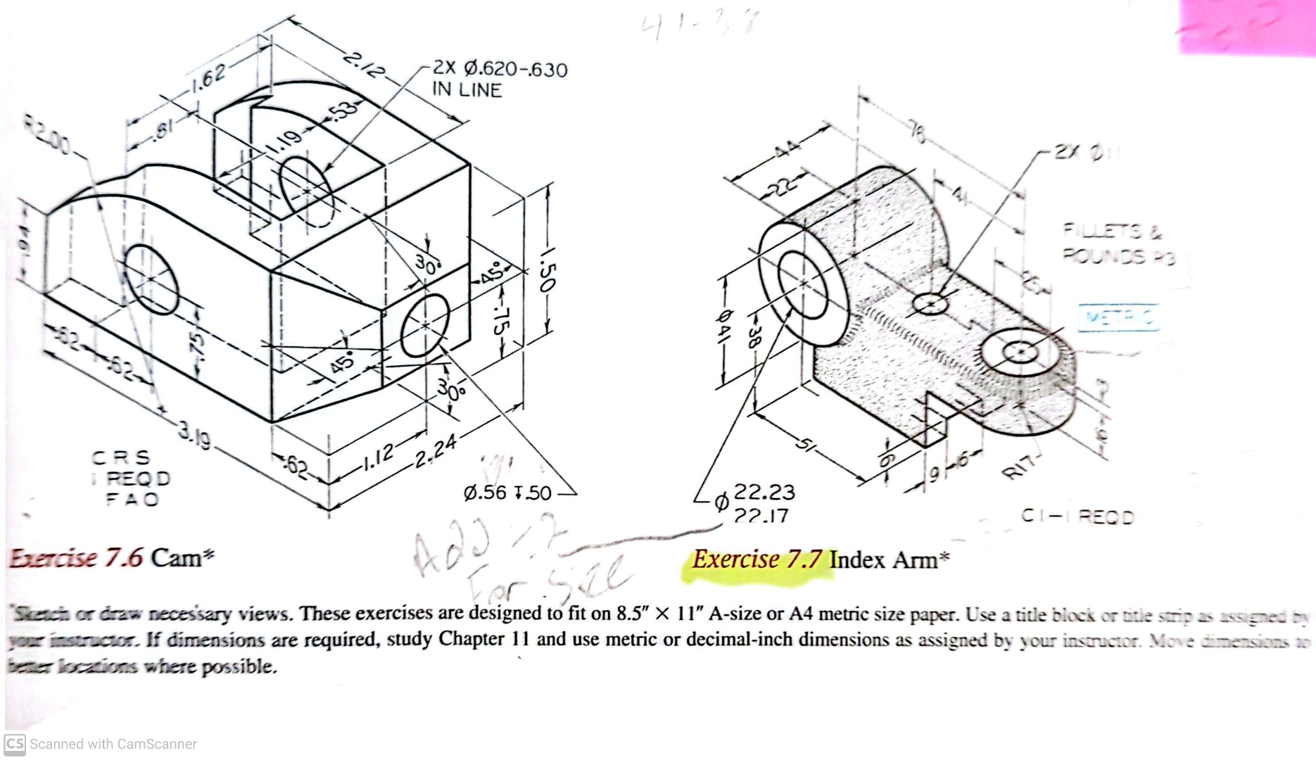 Can you help with exercise 7 . 7 ? "Skeach or