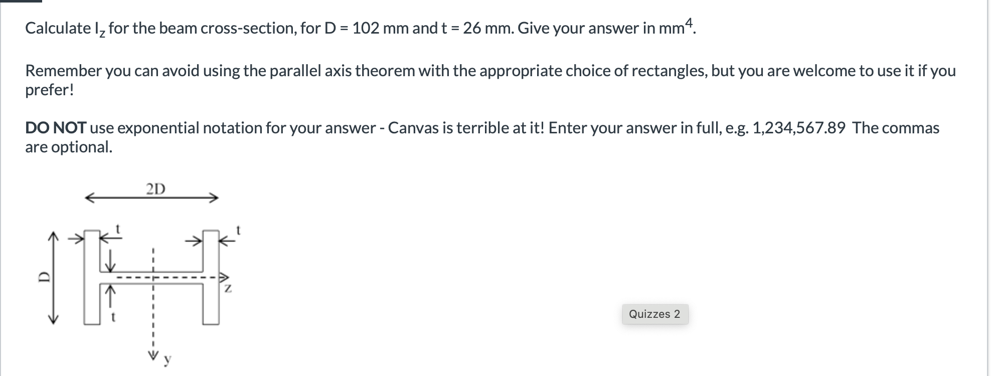 Calculate \ ( \ mathrm { I } _ { \ mathrm { z } }