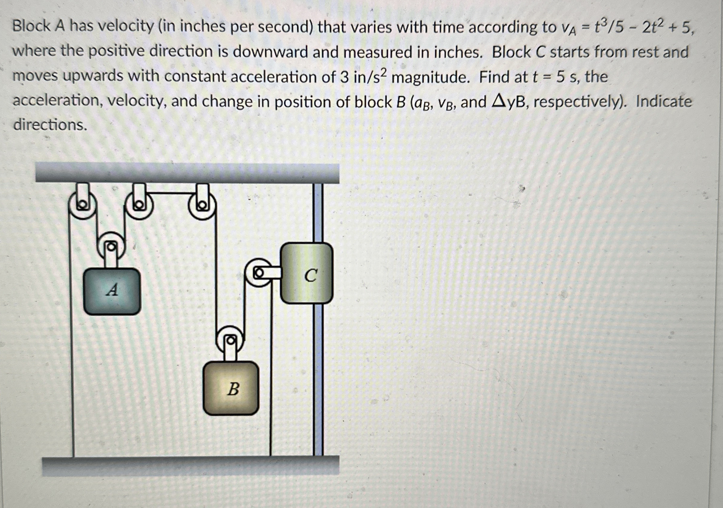 Please show work and thank you. Block A has