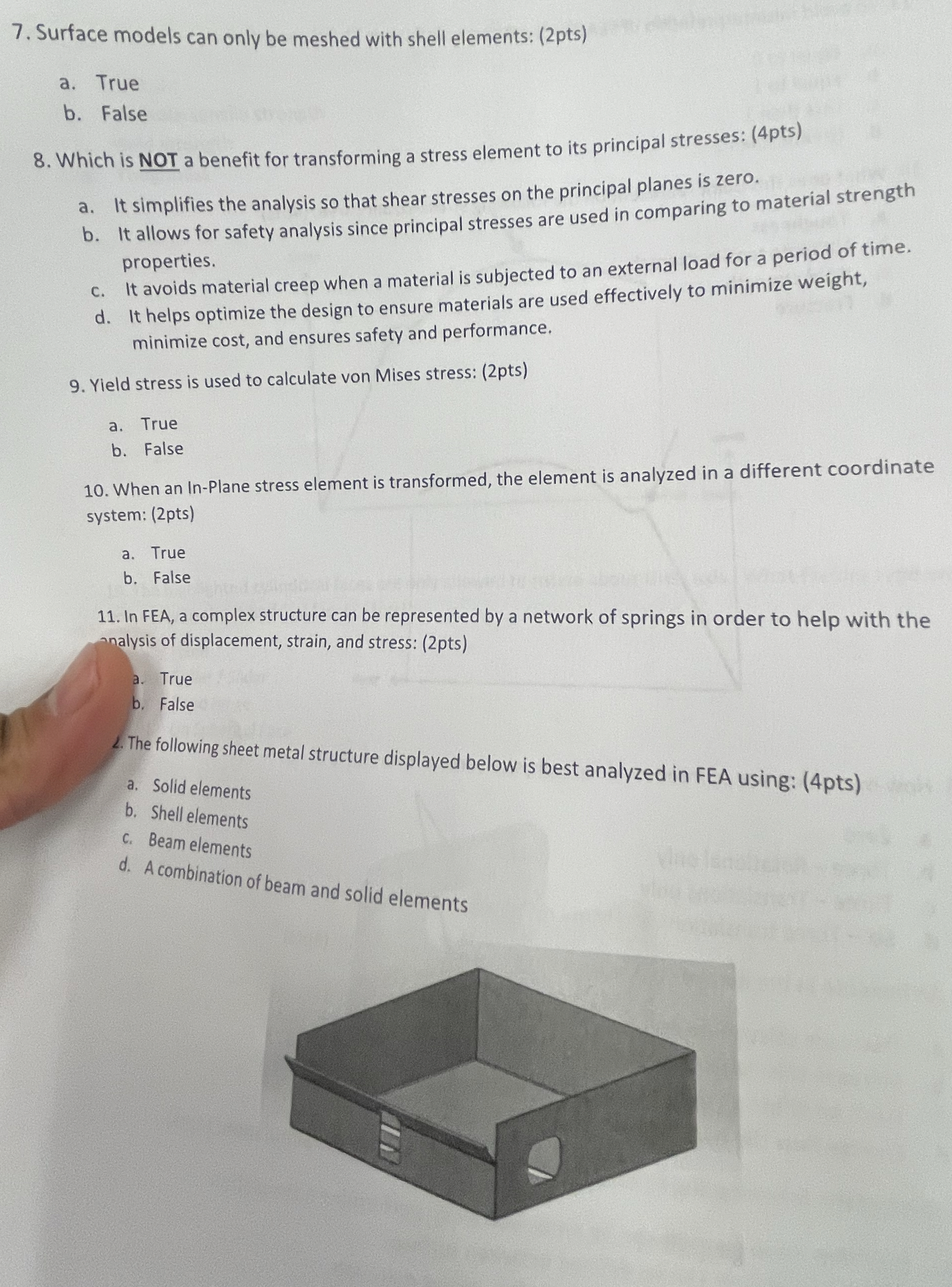 Surface models can only be meshed with shell