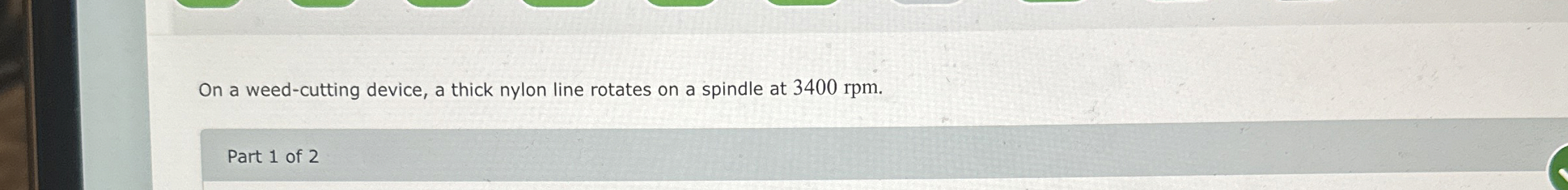 On a weed - cutting device, a thick nylon line