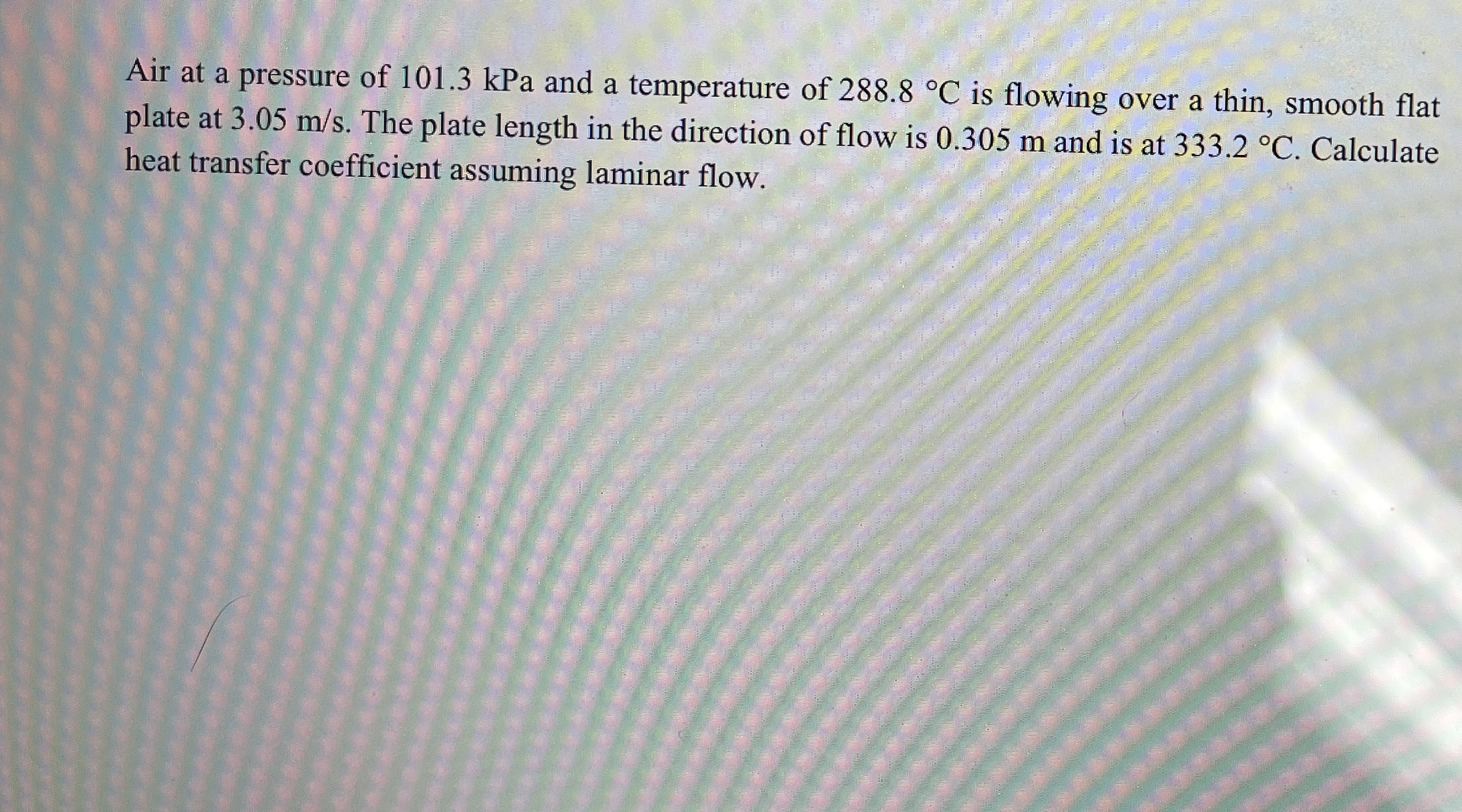 Air at a pressure of 1 0 1 . 3 kPa and a
