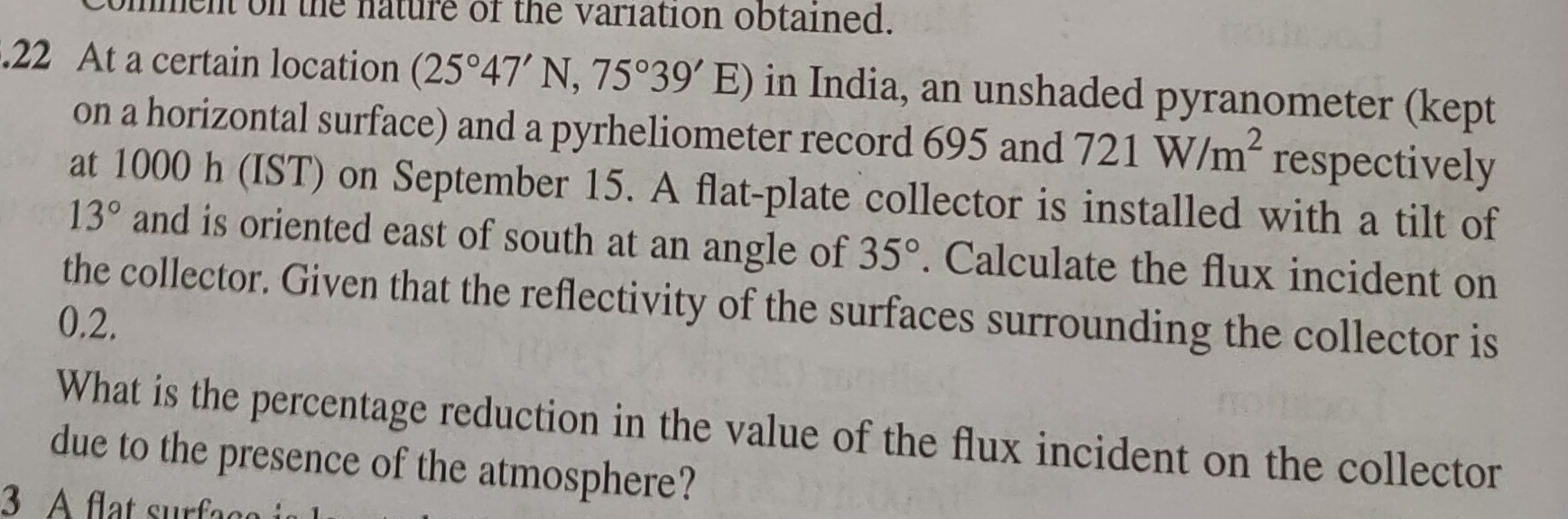 At a certain location ( 2 5 4 7 ' N , 7 5 3 9 ' E