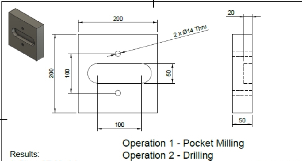 Results: Operation 1 - Pocket Milling Operation 2