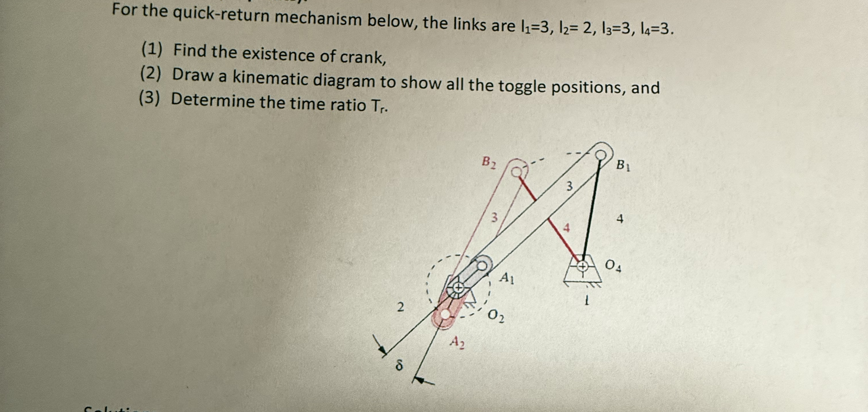 For the quick - return mechanism below, the links