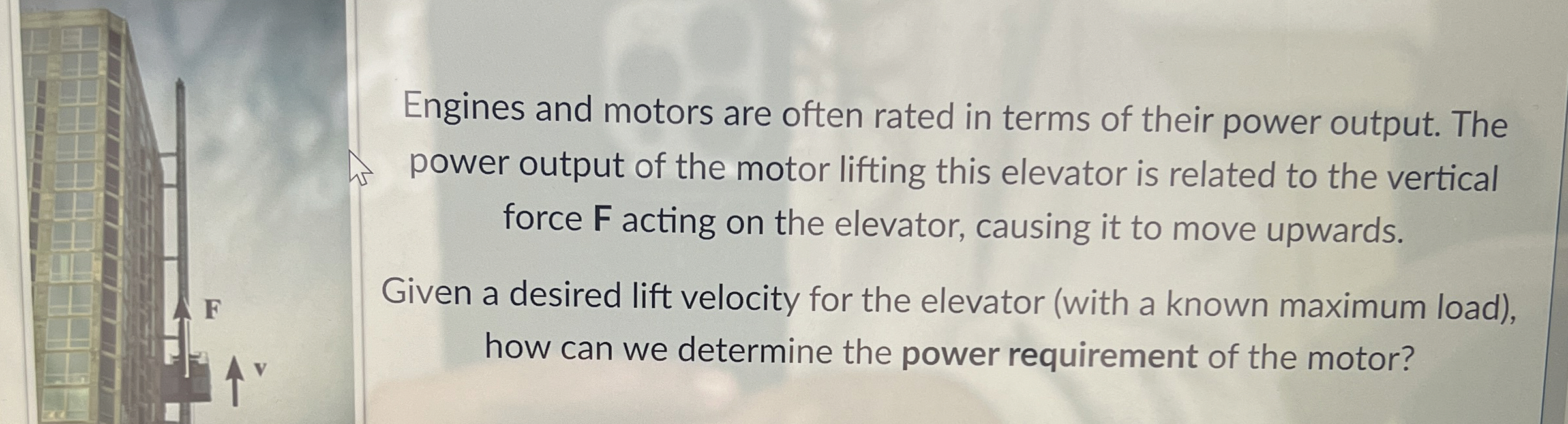 Engines and motors are often rated in terms of