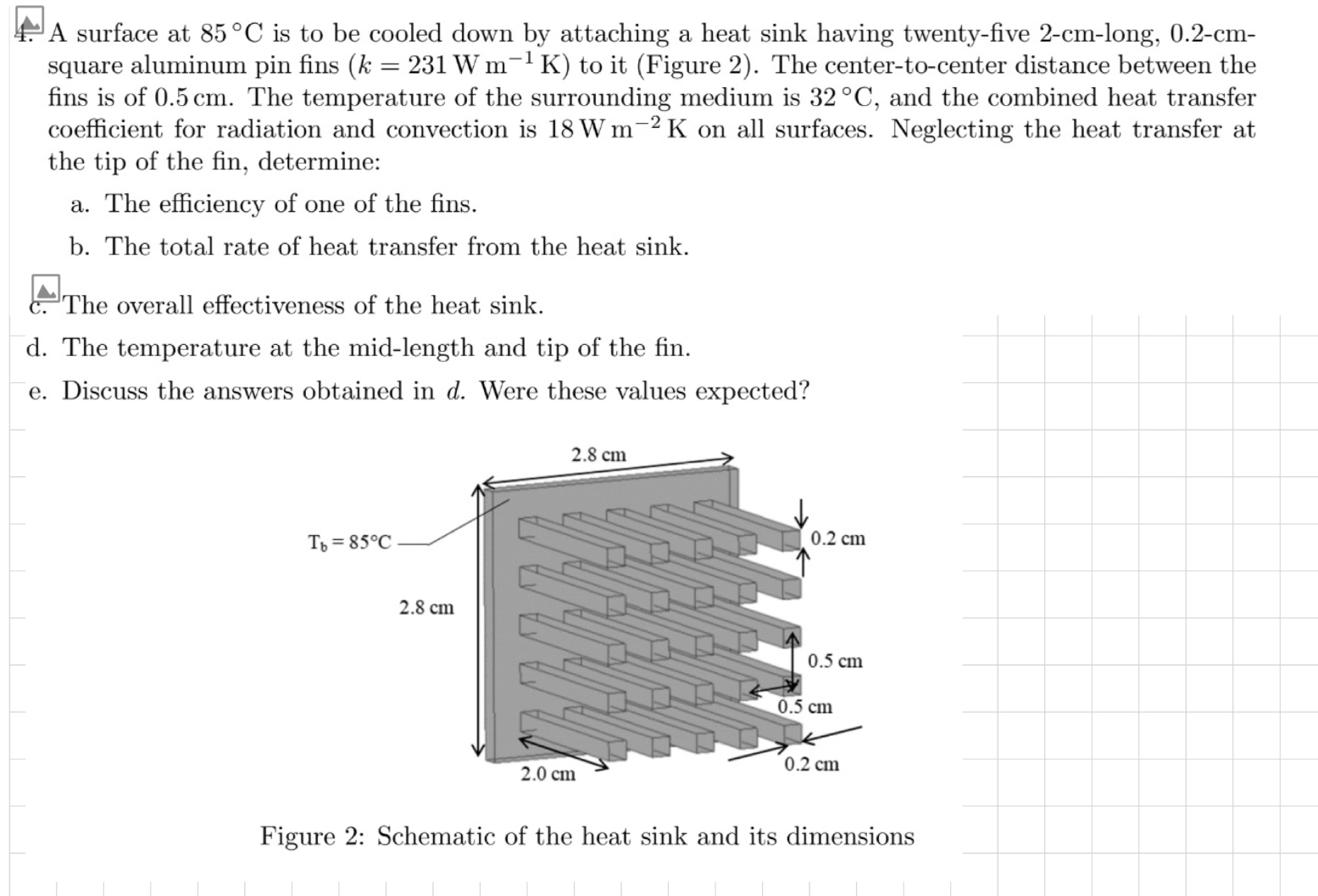 A surface at 8 5 C is to be cooled down by
