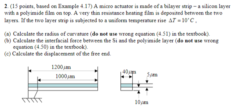 ( 1 5 points, based on Example 4 . 1 7 ) A micro