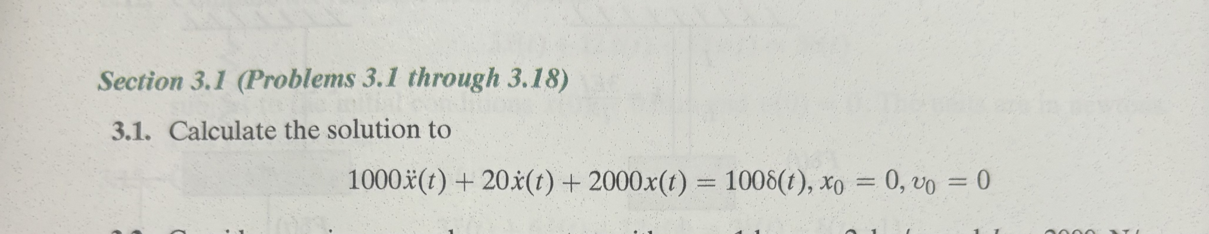 3 . 1 . Calculate the solution to 1 0 0 0 x ( t )