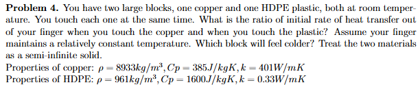 You have two large blocks, one copper and one