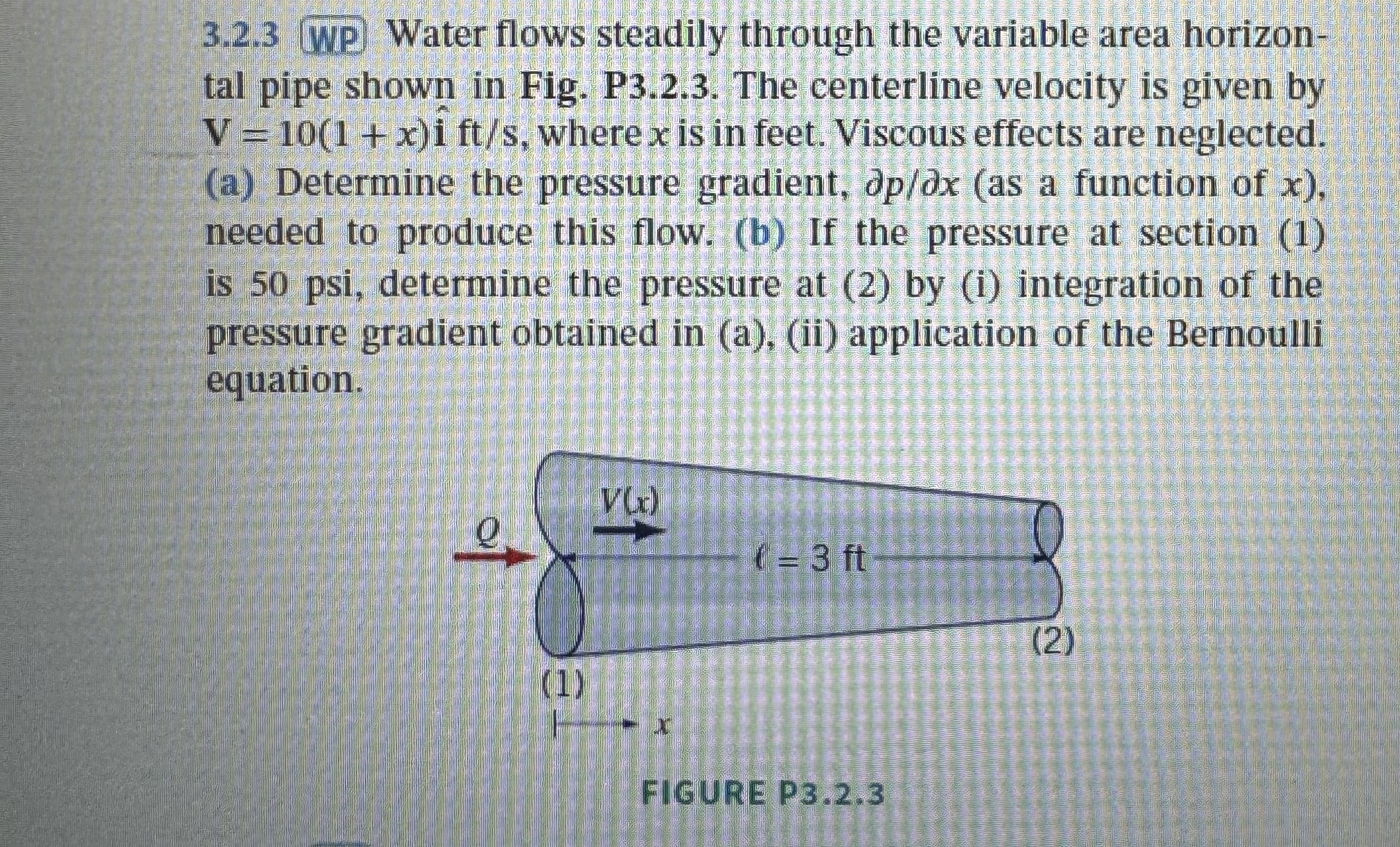 3 . 2 . 3 WP Water flows steadily through the
