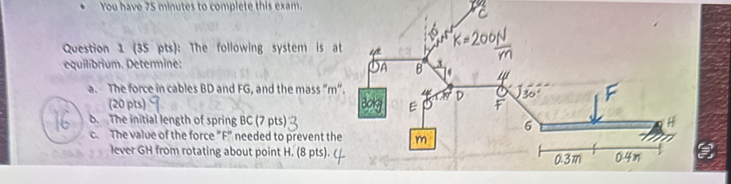 You have 7 5 minutes to complete this exam.