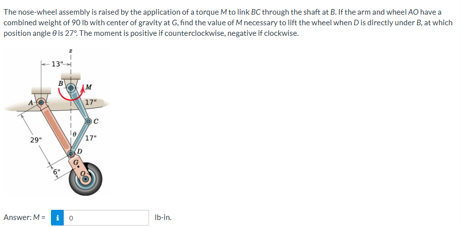 The nose - wheel assembly is raised by the