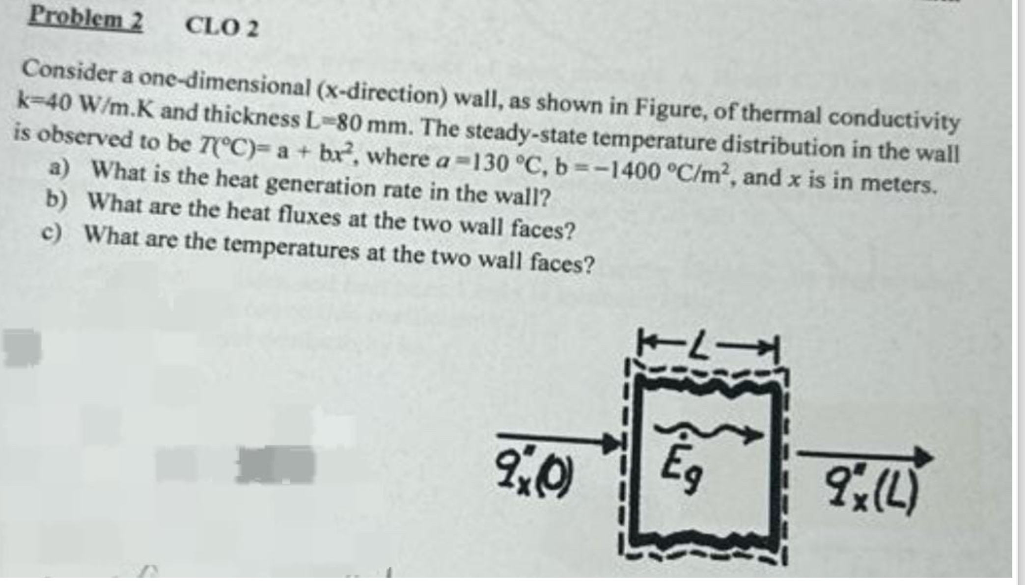 Problem 2 C L O 2 Consider a one - dimensional (