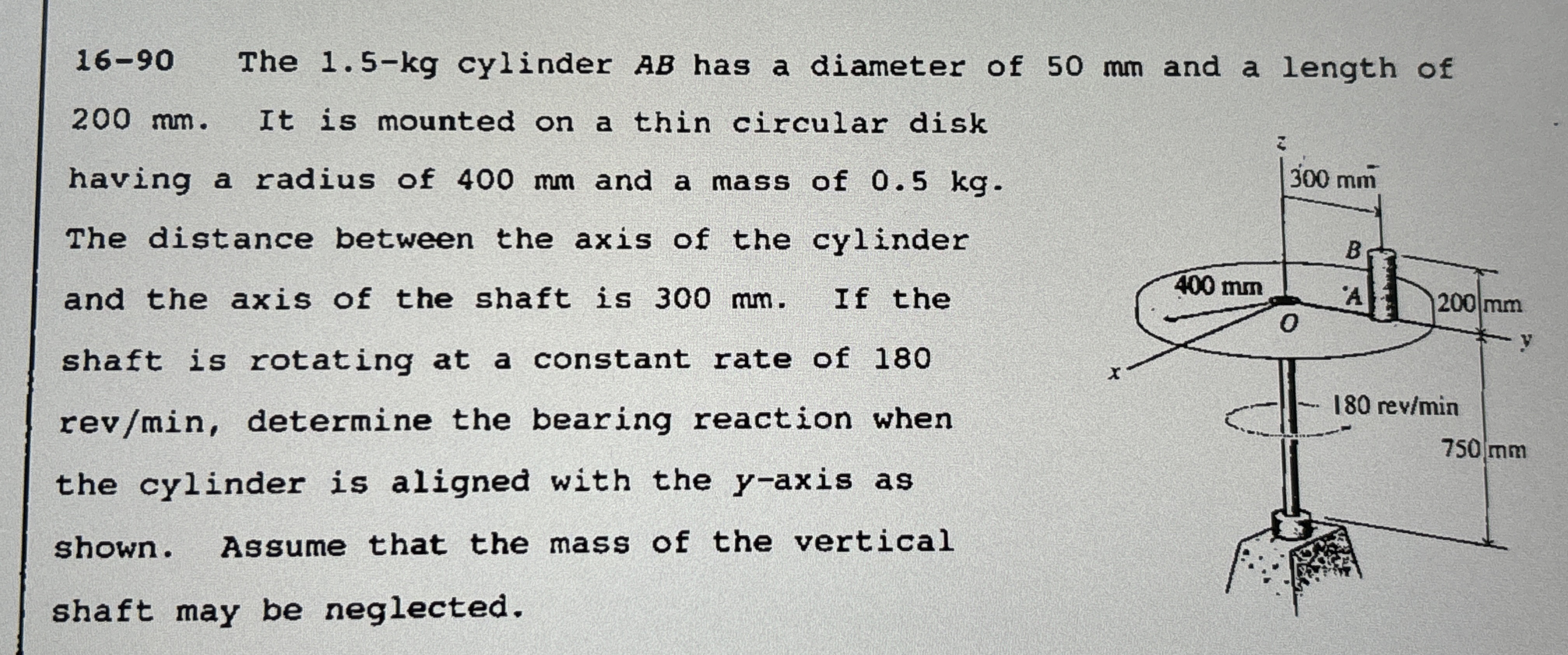 1 6 - 9 0 The 1 . 5 - k g cylinder A B has a