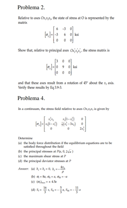 Problema 2 . Relative to axes O x 1 x 2 x 2 , the