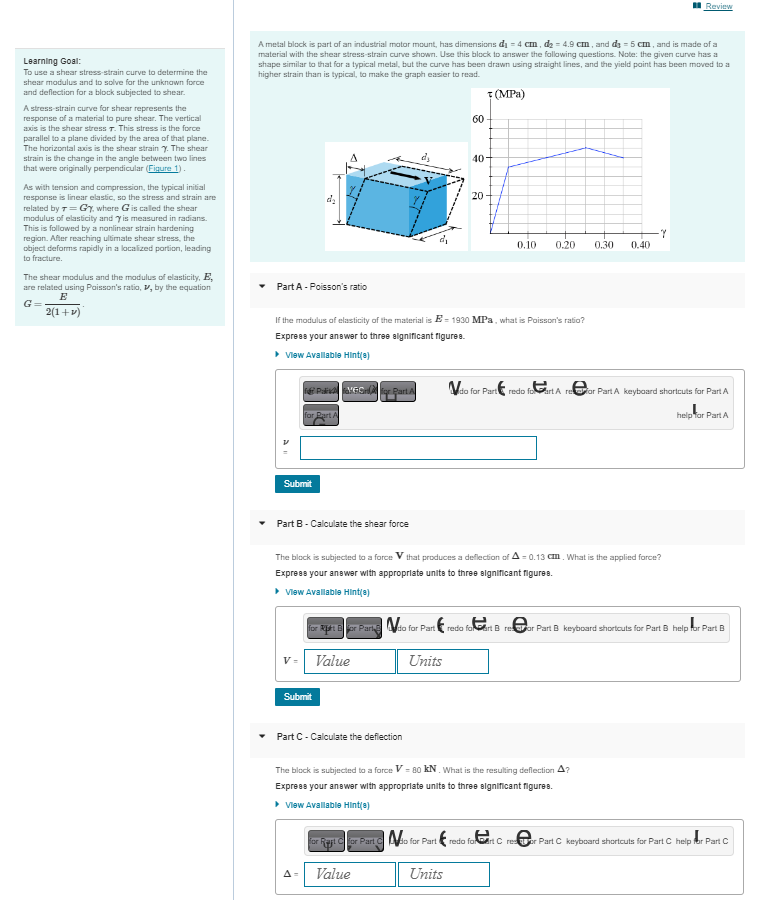 Figure 1 of 1 Learning Goal: To use a shear