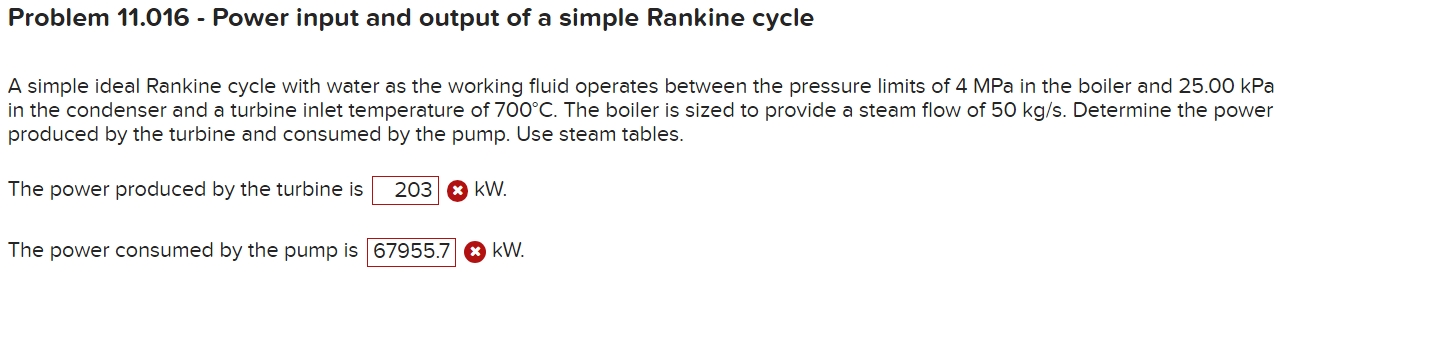 Problem 1 1 . 0 1 6 - Power input and output of a