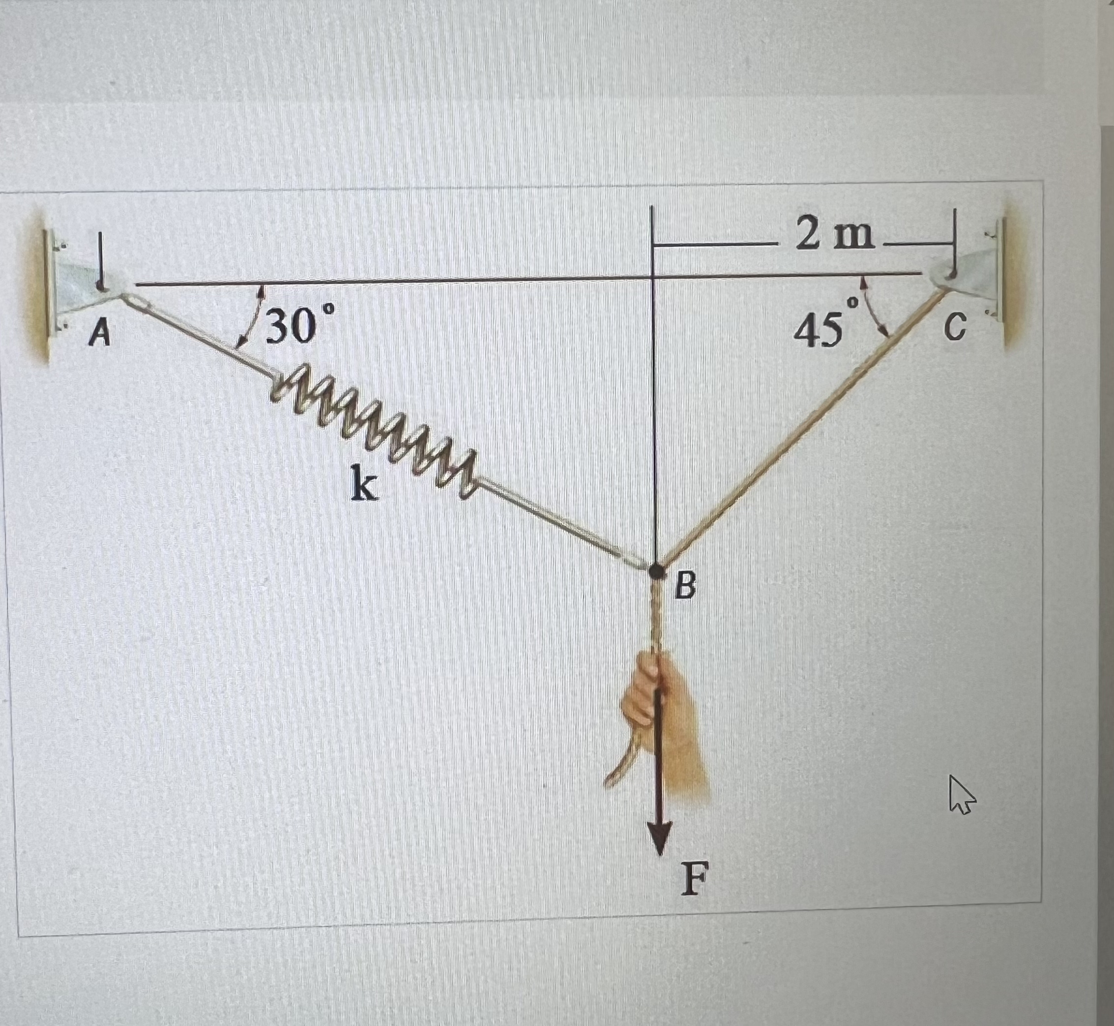 Question 3 Part AThe system is in equilibrium as